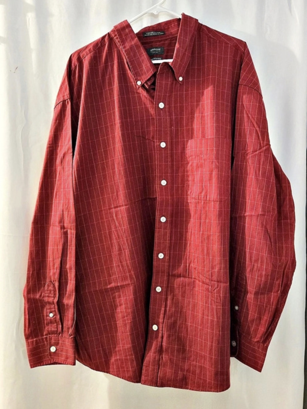 Arrow Men's Checkered Long Sleeve Shirt 3XL